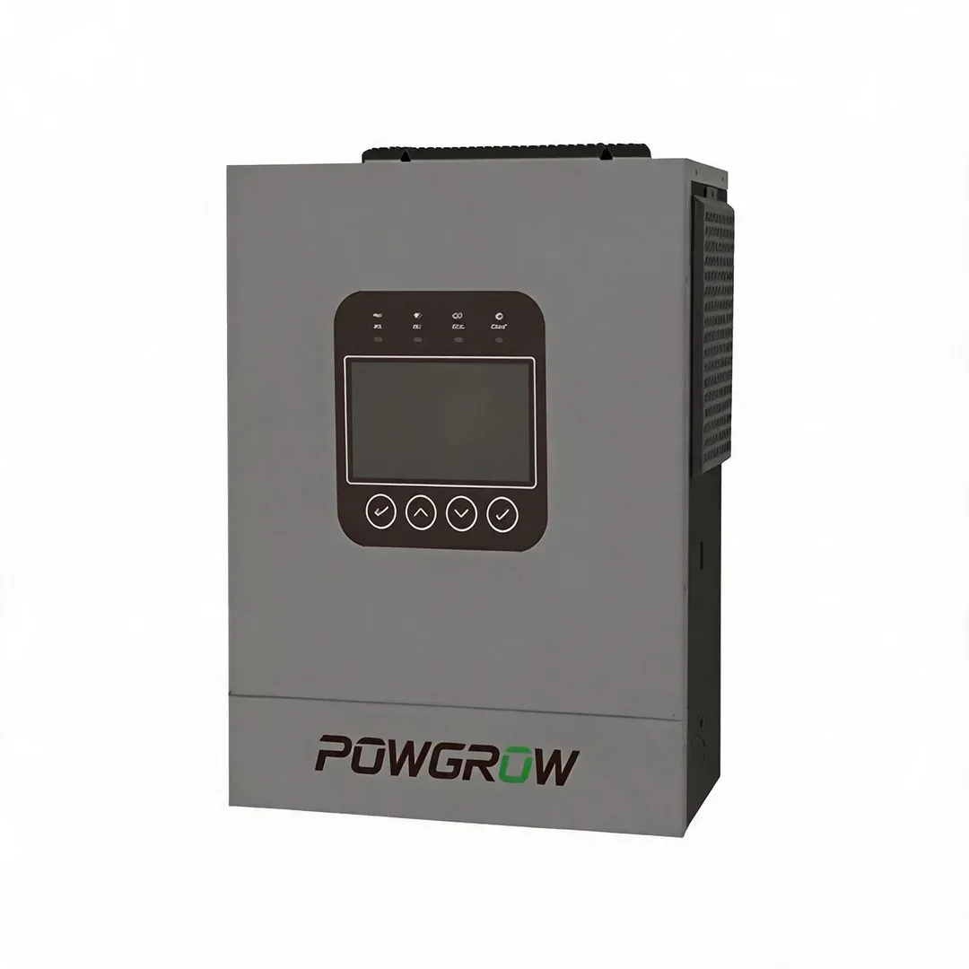 POWGROW 12KW Hybrydowy Inwerter Solarny Czysta Sinusoida MPPT Ładowarka Solarna 230VAC Podwójne Wejście i Wyjście PV z 450VDC Wbudowane Wifi