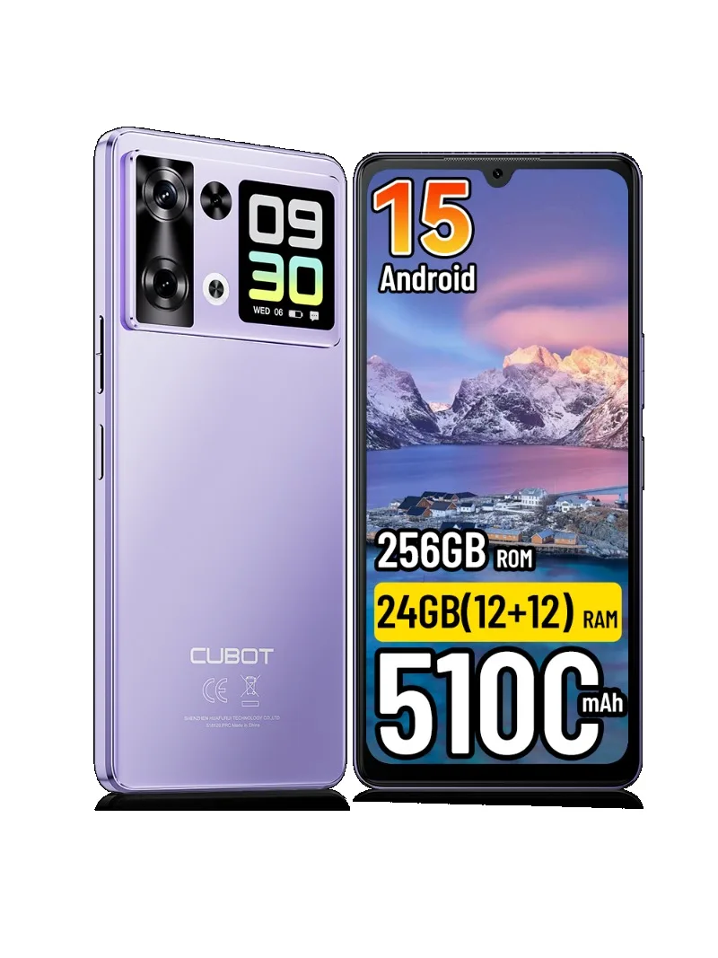 [Wysyłka z Polski] Smartfon Cubot P90 5100mAh Android 15 24(12+12)GB + 256GB 6.88