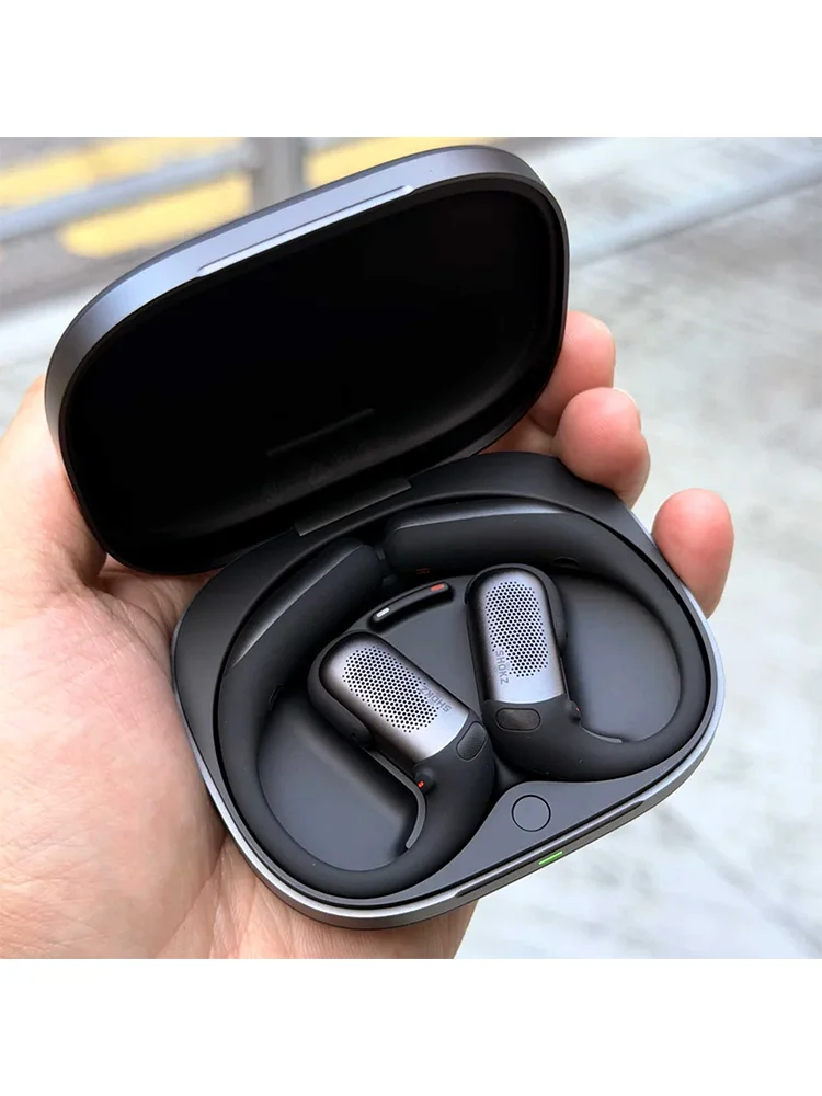 Oryginalne słuchawki bezprzewodowe SHOKZ OpenFit Pro True Wireless Open-Ear, 50 godzin pracy, Dolby Atmos, wodoodporność IP55, słuchawki z przewodnictwem powietrznym.