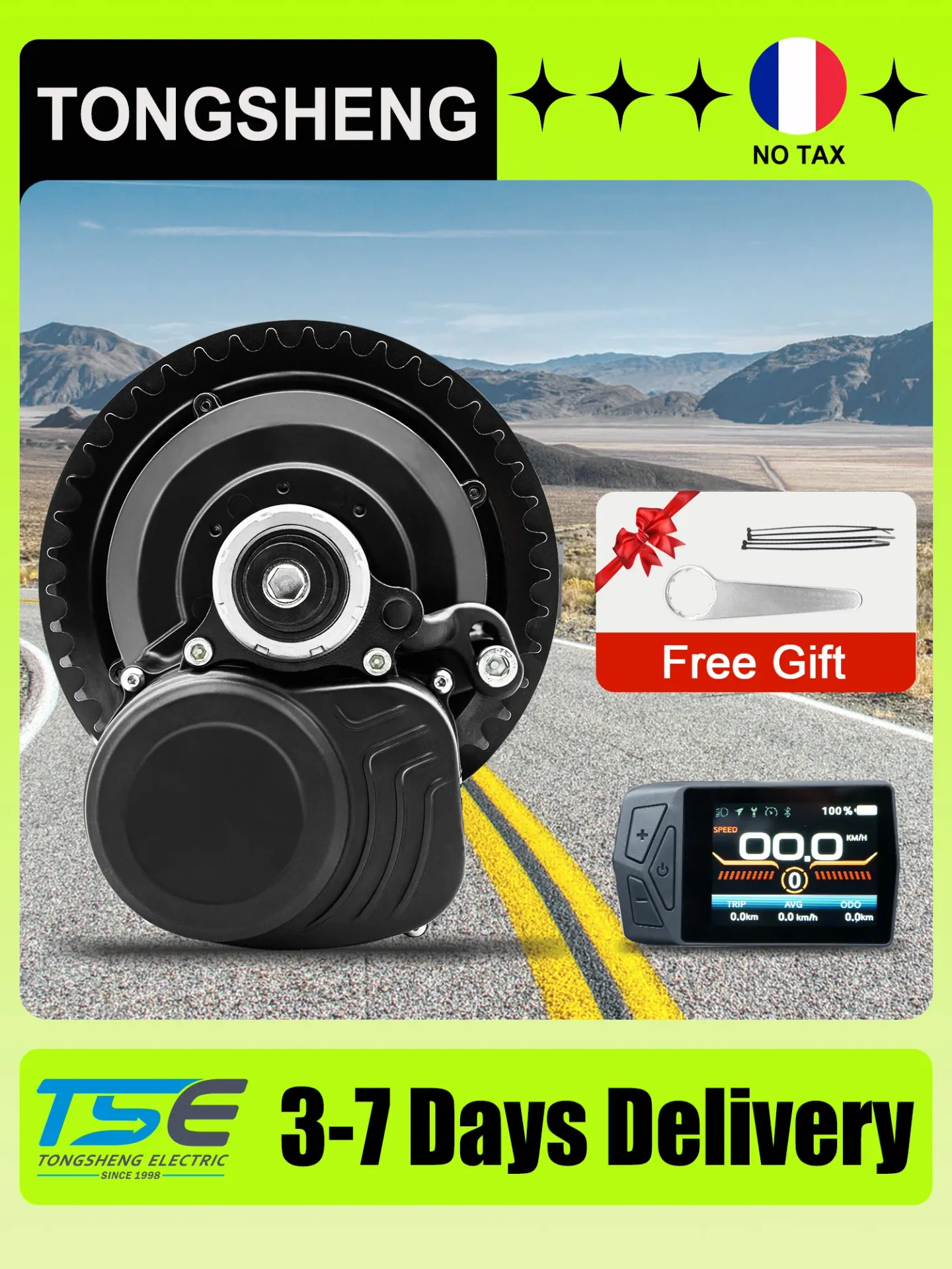 Silnik centralny Tongsheng TSDZ2B 36V 250W 350W TSDZ8 48V 750W, silnik centralny, zestaw do konwersji roweru elektrycznego Ebike VLCD5 DFL11