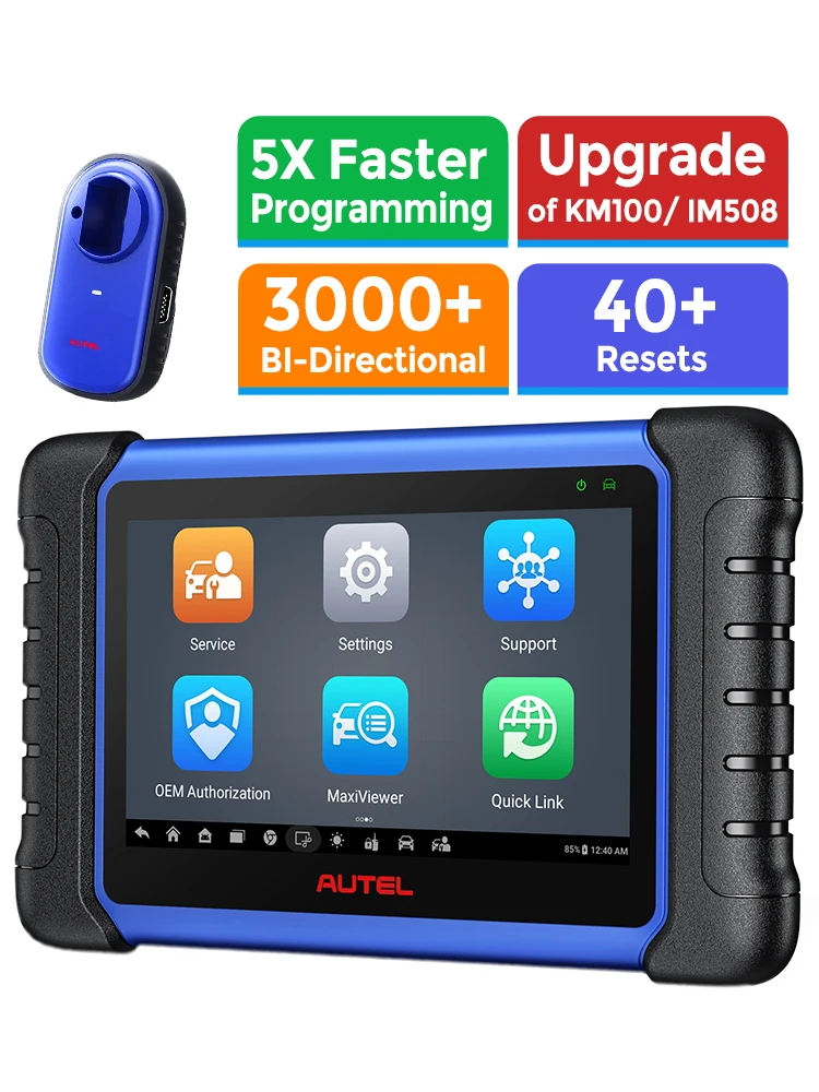 Autel MaxiIM IM508S IMMO Programowanie Kluczy Narzędzia Diagnostyczne Auto OBD2 Programator Skaner Wszystkie Systemy 2 Lata Darmowe Aktualizacje PK KM100