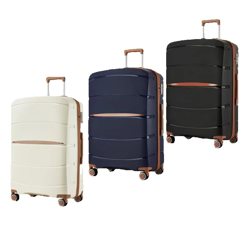 Walizka podręczna KONO S/M/L Lekka polipropylenowa walizka na 4 kółkach typu Spinner Hardshell Trolley i zamek TSA