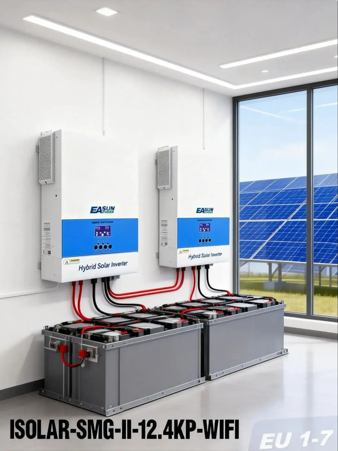 EASUN POWER Inwerter Solarny 13KW Off Grid 120A 500VDC PV 220VAC 48VDC 18KW MPPT Czysta Sinusoida Hybrydowy Z WiFi Paralelny BMS