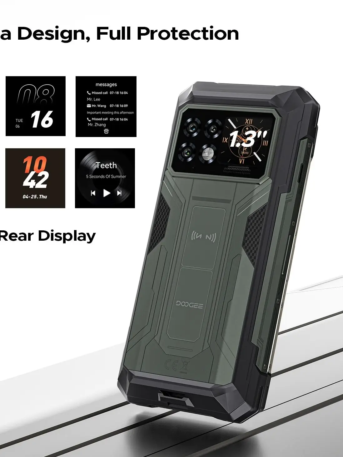 DOOGEE S200 Max 5G Wytrzymały Telefon z Baterią 22000mAh, 1.3
