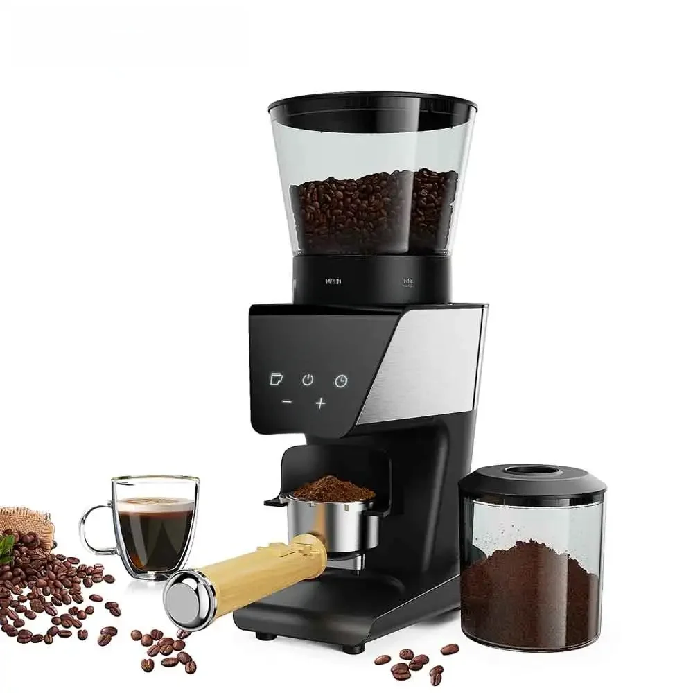 BioloMix Automatyczny młynek do kawy z 30 biegami do espresso Amerykańska kawa do nalewania wizualnego przechowywania ziaren BG706