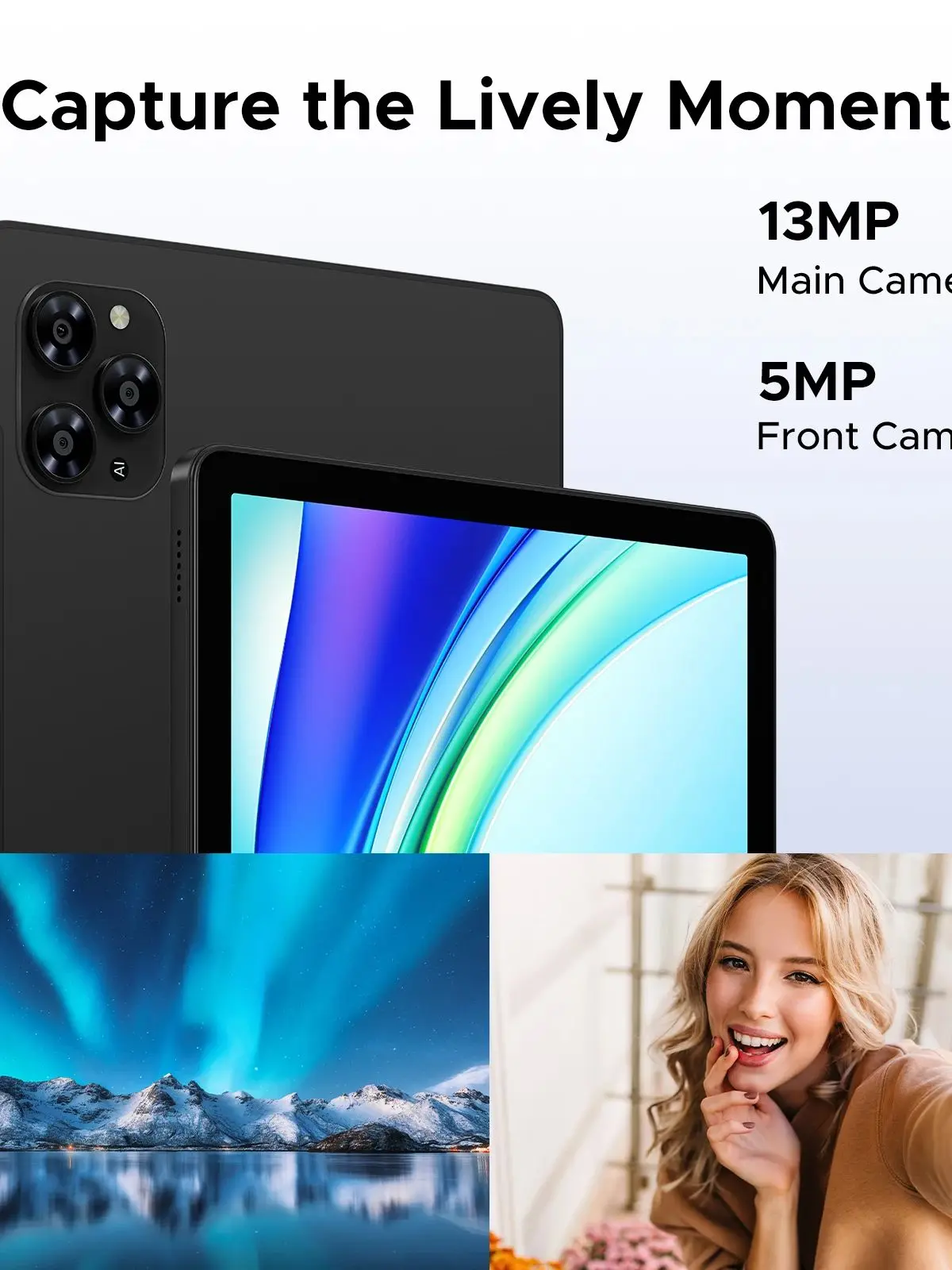 DOOGEE Tab G6 2 w 1 Tablet PC 4G LTE 11 cali Android 15 30GB RAM (6+24) 256GB ROM Bateria 8000mAh Obsługa Widevine L1 Tablet PC
