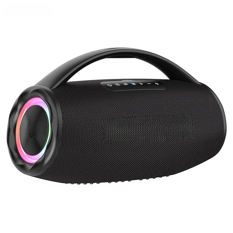 ZEALOT-S97 Głośnik Bluetooth o mocy 80 W Potężny głośnik bezprzewodowy z przenośnym uchwytem, ​​na imprezę, kemping, kolorowe światło RGB Black