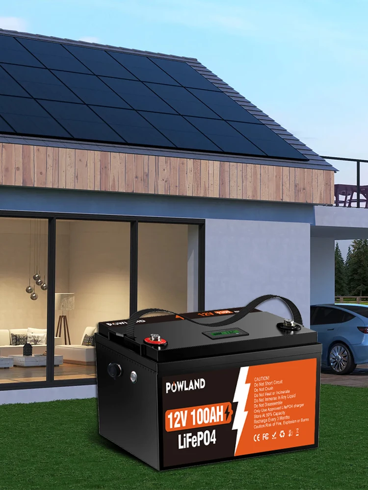 Akumulator LiFePO4 12V 200AH 24V 100AH Bez Ładowarki 12.8V Bateria Litowa Wbudowany BMS 200A 6000+ Cykli Do Łodzi Szybka Wysyłka z UE