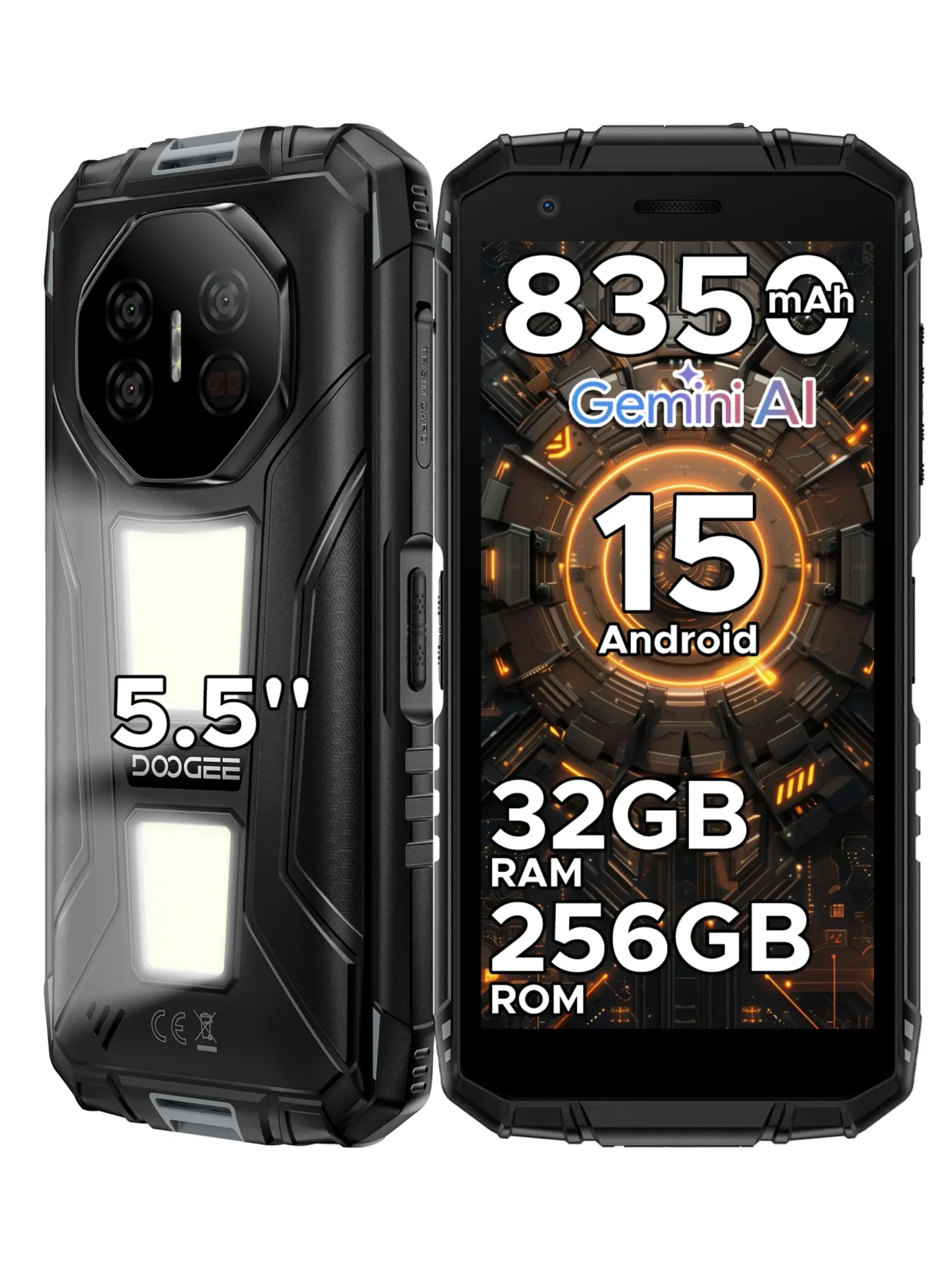 DOOGEE Fire 3 Max Wytrzymały Telefon Komórkowy 5.5