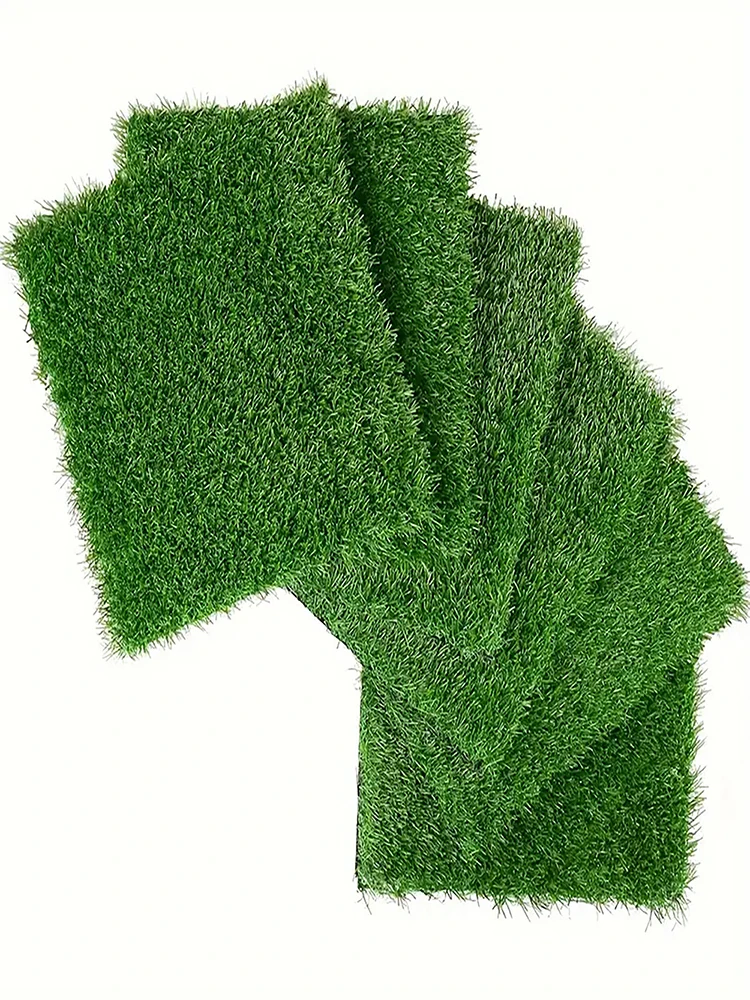 Sztuczna trawa, duży zestaw 36 syntetycznych płytek do użytku na zewnątrz i wewnątrz, płytki złączane, 30x30 cm, samodrenażowe paski trawy, teren do zabawy, dekoracja domu.