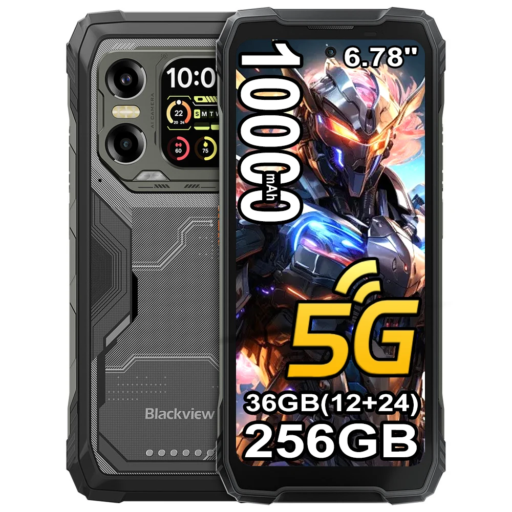 Wytrzymały Smartfon Blackview XPLORE X1 [Bez ładowarki UE], 5G, Ekran 6.78