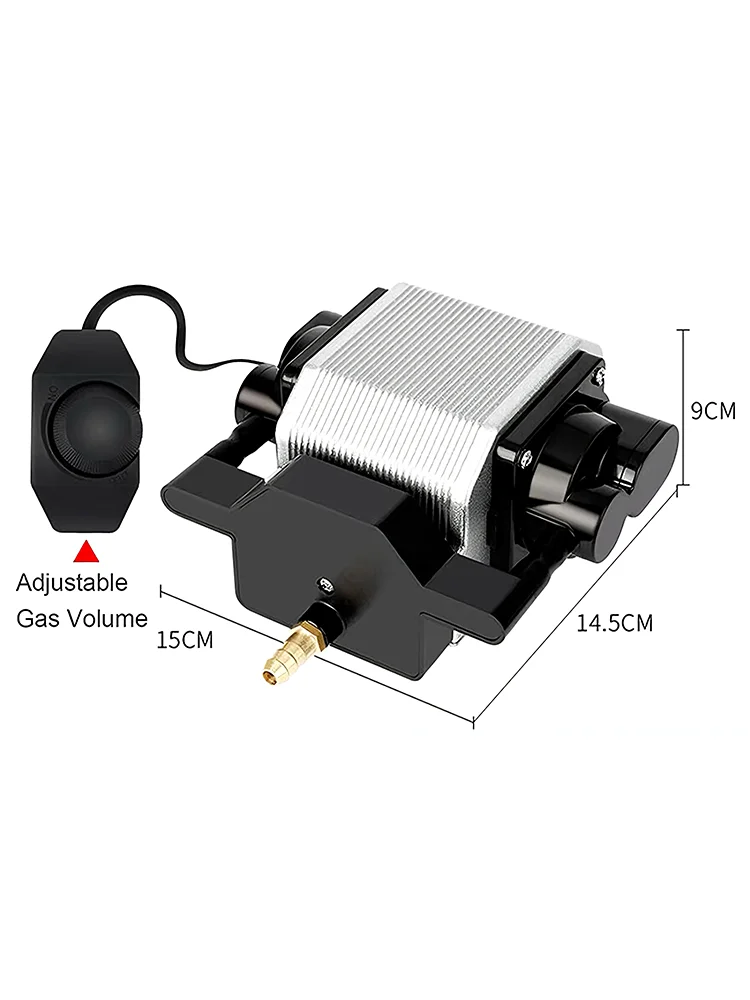 JUICEASE 25W laserowa pompa wspomagająca powietrze 220-240V 54L/Min sprężarka powietrza z możliwością regulacji prędkości pompa tlenu do grawerowania laserowego