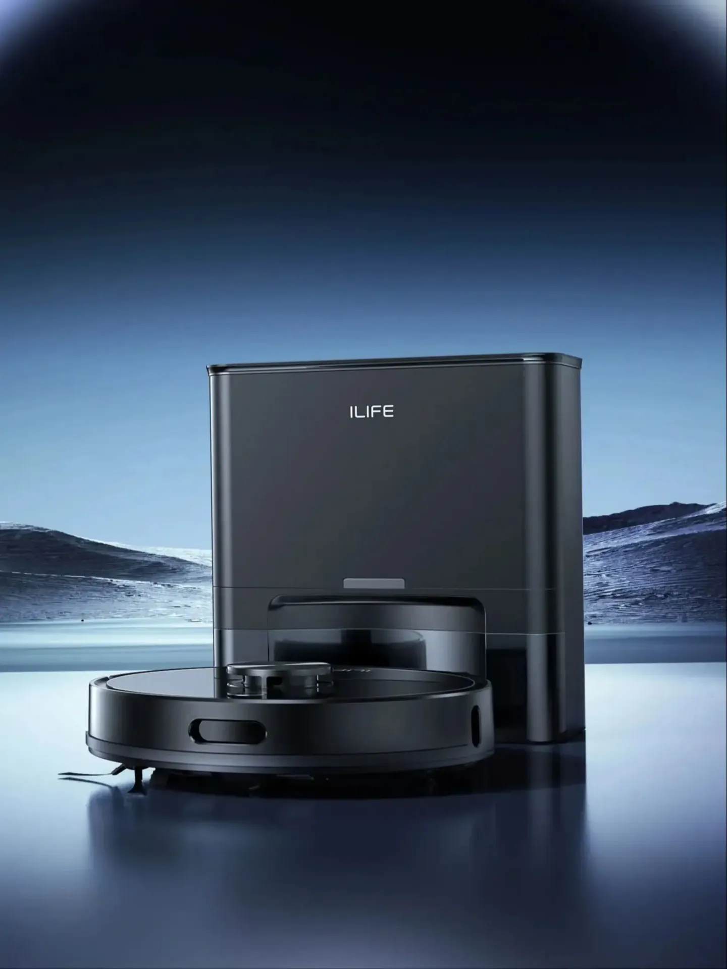 ILIFE T20s Ultra Robot Odkurzacz z Samoczynną Stacją Opróżniającą, Ssawka o Sile Ssania 10000Pa, Bateria 4600mAh, Maksymalna Czasowa Praca 300 Minut