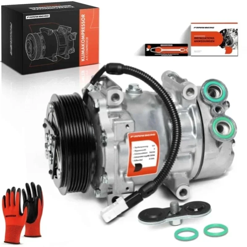 Frankberg 1x Kompresor klimatyzacji do Citroën C5 I C8 Fiat Ulysse Lancia Peugeot 206 406 96.453.065.80 6453.CL 6453.JF 96.269.021.80