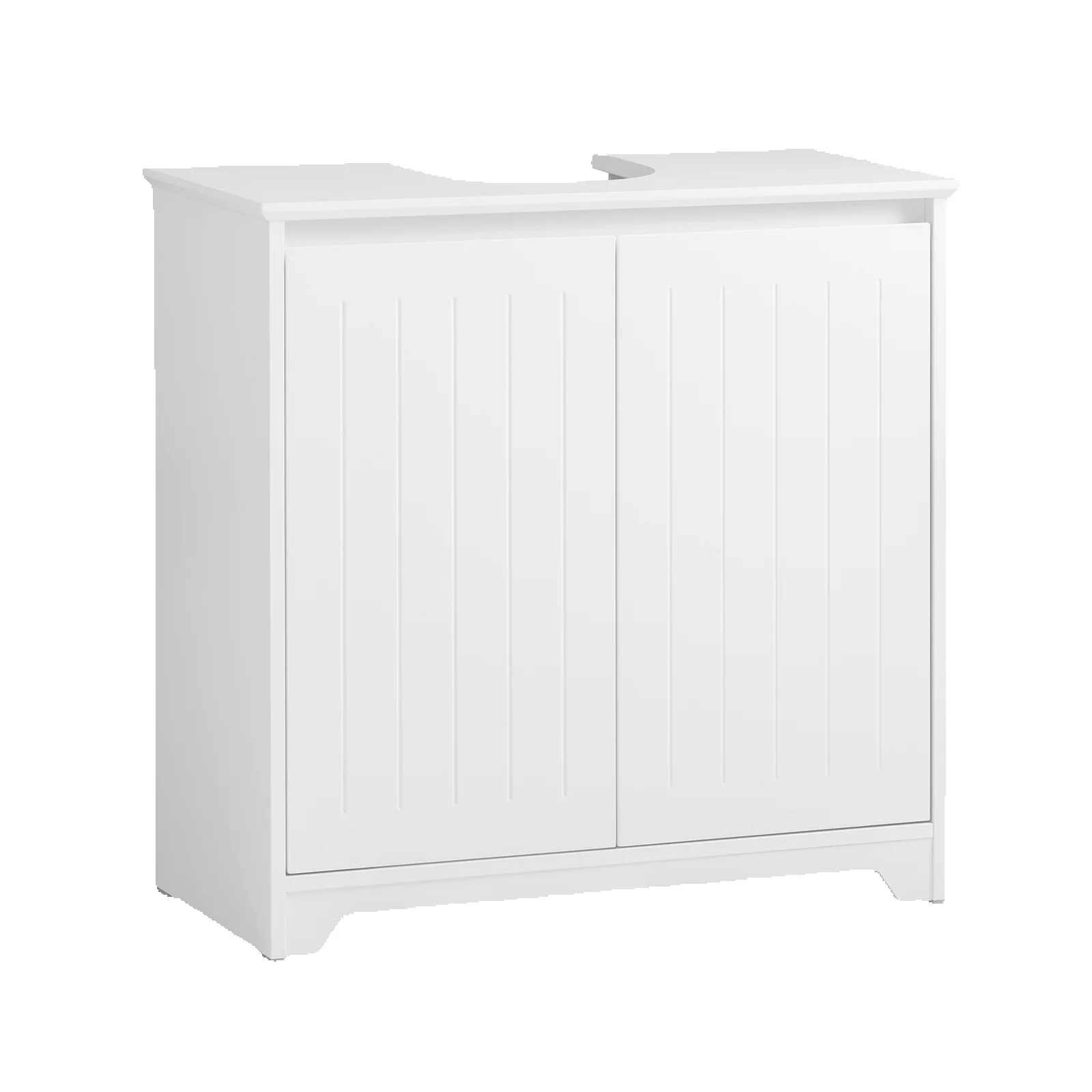 SoBuy BZR108-II-W umywalka pod szafkę łazienkową szafka łazienkowa pod umywalkę biała BHT około 60x60x30cm
