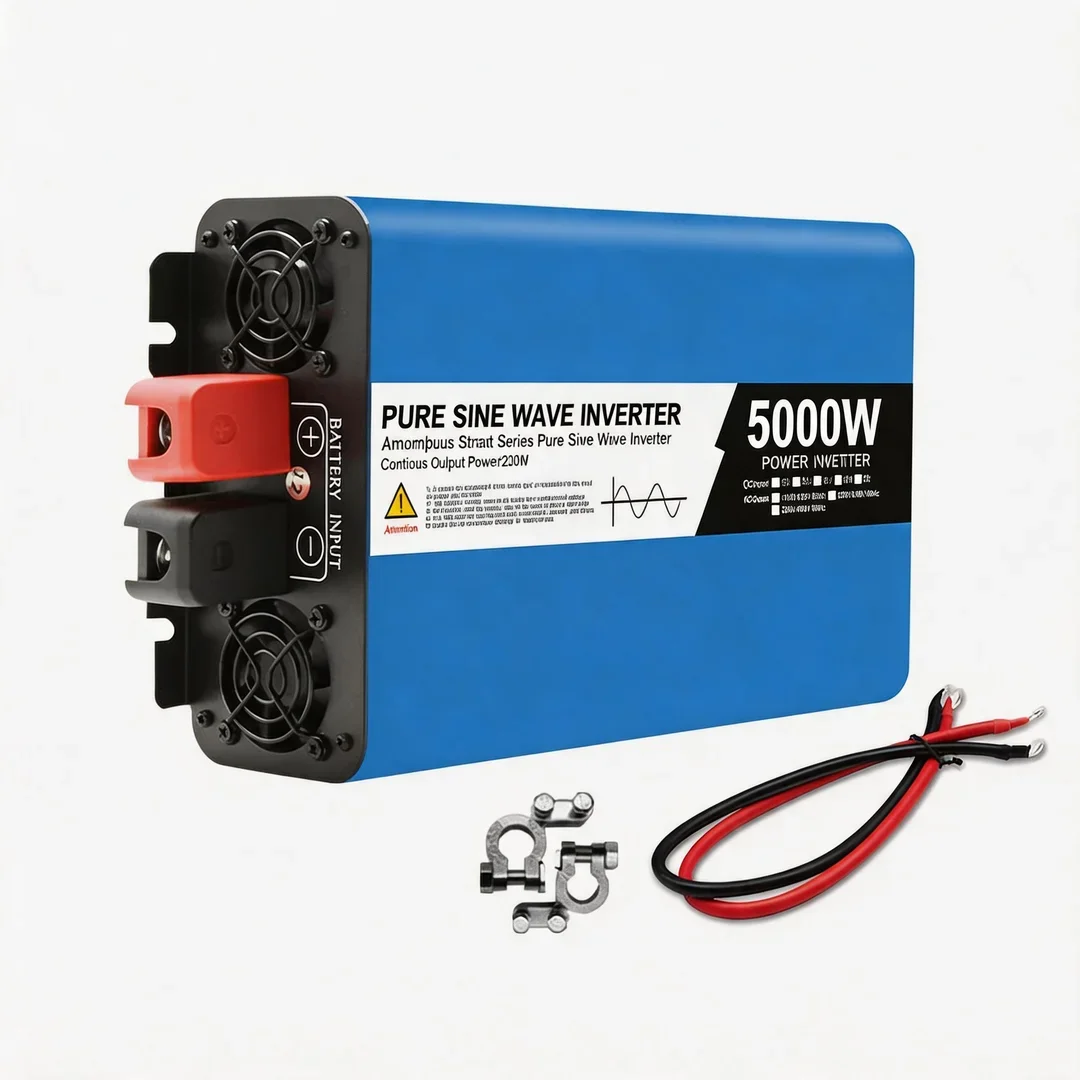 POWGROW 4KW 5KW 8KW 12KW Power Bank 12V 24V Przetwornica Sinusoidalna Przenośny Power Bank Konwerter Przetwornica Samochodowa Solarna Transformator