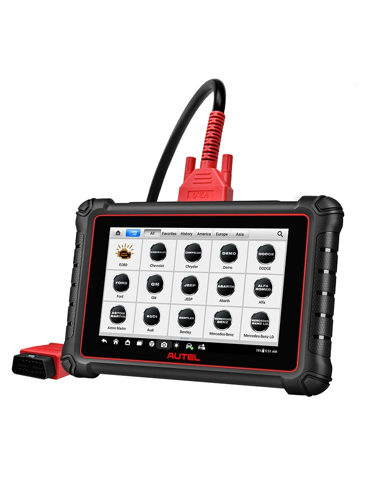 Autel Scanner MaxiPRO MP900 KIT, 11 szt. adapterów OBD1, pełny skaner dwukierunkowy, ponad 40 funkcji resetowania, narzędzie do diagnostyki wszystkich systemów PK MP900E