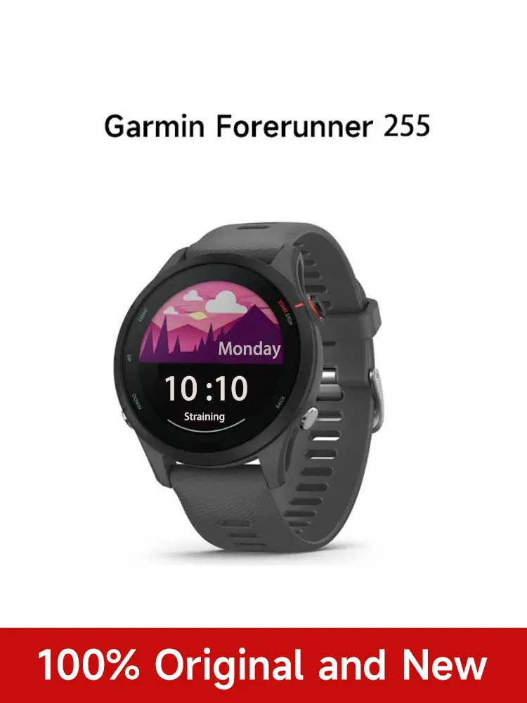 Garmin Forerunner 255 Sports Smartwatch 46mm 1.3'' Ekran kolorowy 14 dni Żywotność baterii 4GB pamięci RAM NFC Bluetooth Wifi 5ATM Wodoodporny