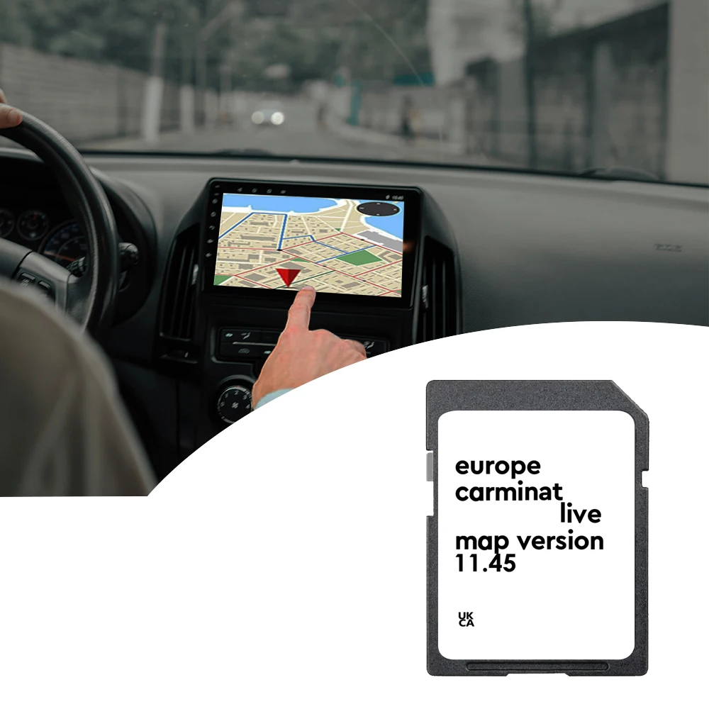 Karta SD 8GB z aktualizacją mapami Europy 2025 do nawigacji samochodowej Renault Megane Clio Laguna Carminal Live 11.45, numer części 8201756572.