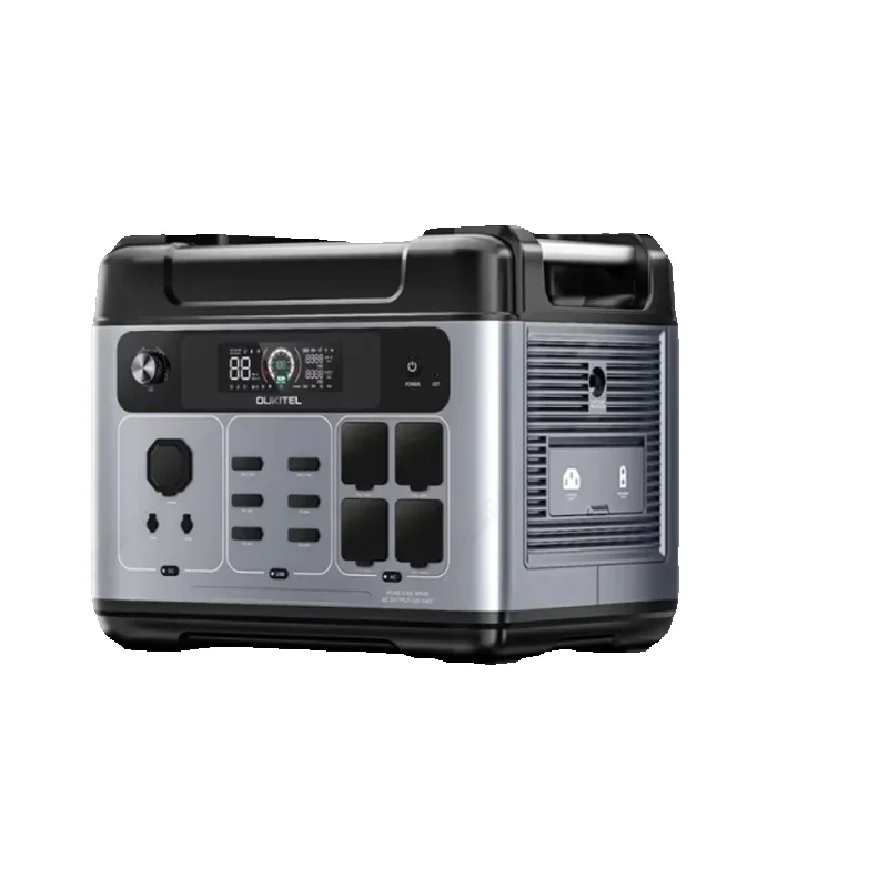OUKITEL P2001E PLUS 2400W Przenośna Elektrownia 2048Wh Akumulator Lifepo4 Generator Solarny Zasilanie Awaryjne Domowe, Kemping na Zewnątrz Mobilne zasilanie