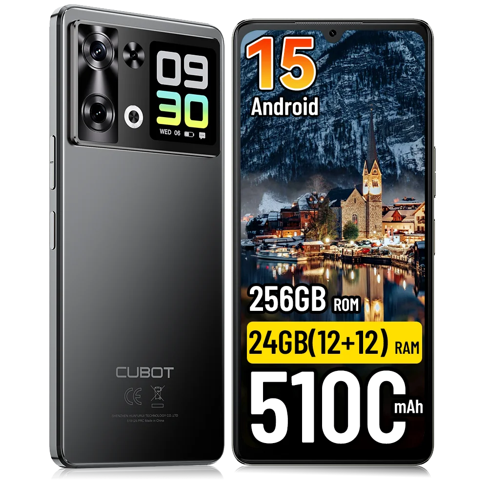 [Wysyłka z Polski] Smartfon Cubot P90 Android 15 24(12+12)GB + 256GB 6.88