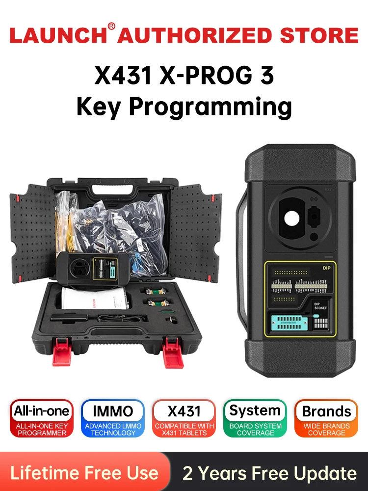LAUNCH X431 X-PROG 3 Narzędzie Diagnostyczne do Programowania Kluczy Samochodowych Profesjonalny Programator Bezpieczeństwa XPROG dla X431 V X431 V+ PAD V PAD