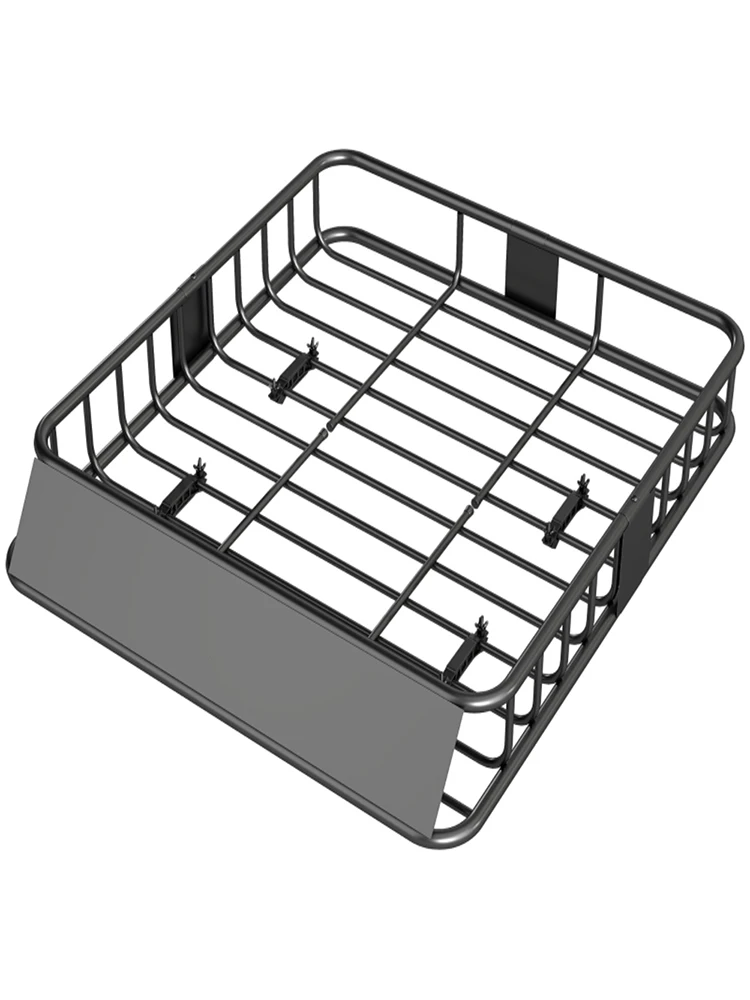 Bagażnik dachowy do bagażnika dachowego, 116,8x91,4x11,4 cm, stalowy kosz, uchwyt na bagaż do SUV-ów i pickupów - 90,7 kg. Pojemność, z szybą przednią