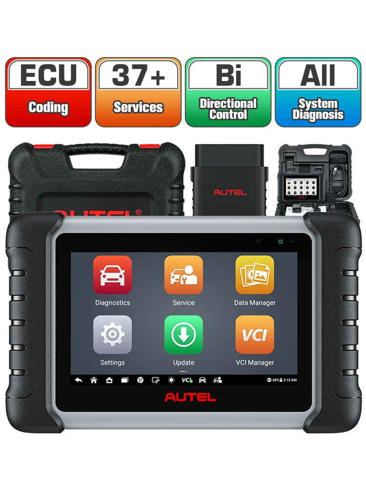 Autel MaxiPRO MP808BT Pro Narzędzie Diagnostyczne Samochodowe Kodowanie ECU Odświeżanie Ukrytych Funkcji Skaner OBD2 Narzędzia do Diagnostyki VAG Sterowane Aktualizacje DS808 MP808S