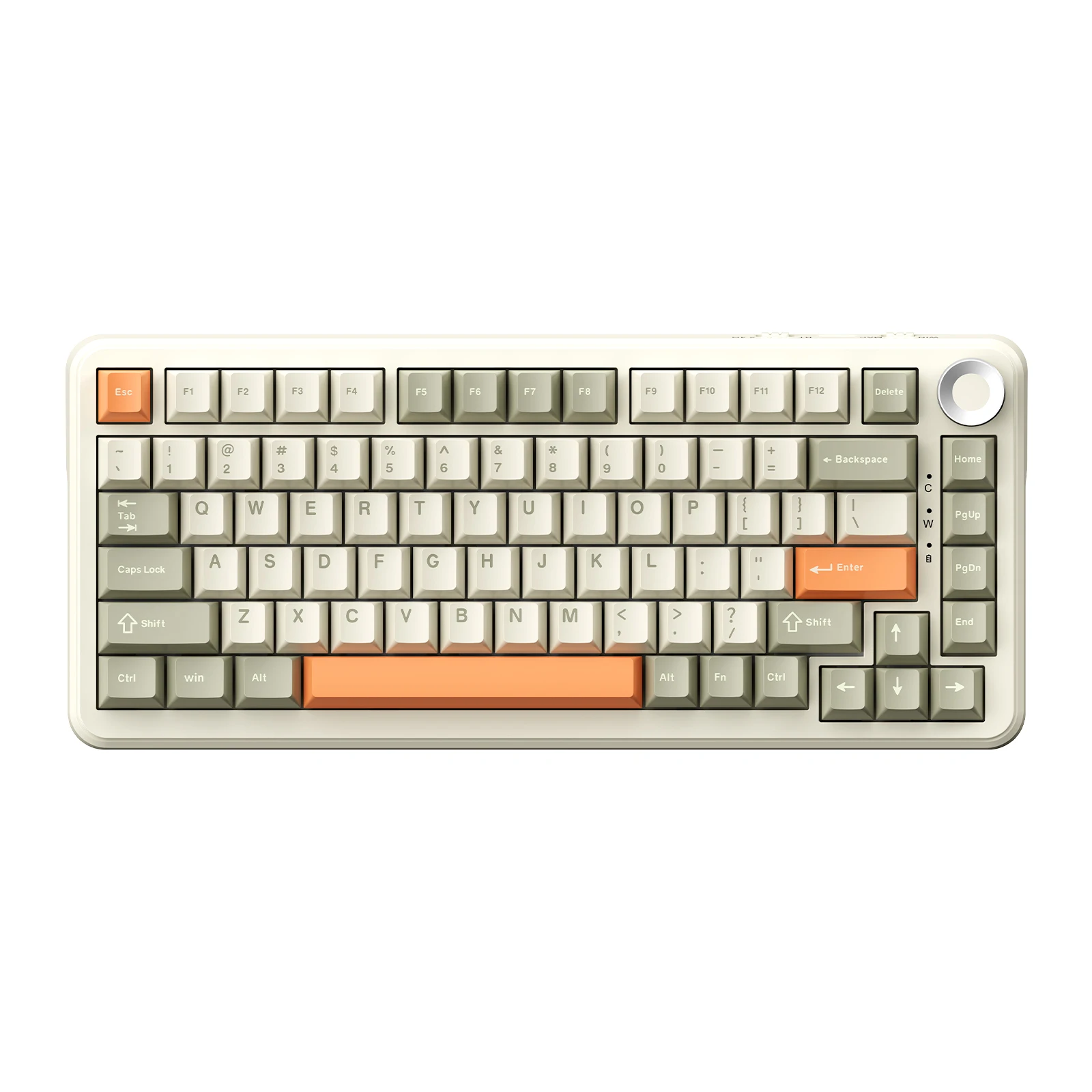 Klawiatura mechaniczna AJAZZ AK820 MAX z 3 trybami pracy, z możliwością wymiany podczas pracy (hot-swap), bezprzewodowa, z długotrwałym akumulatorem 8000mAh, ładowanie USB-C, zintegrowana.
