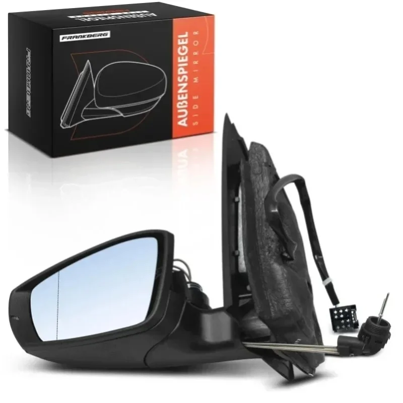 Frankberg 1x Lusterko zewnętrzne lewe do VW Polo 6C1 6R1 1.2L 1.4L 1.6L 2009-2010 6R1857507C 6R0857537B 6R1857507C9B9 6R0949101F