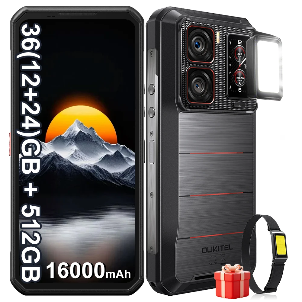 Smartfon OUKITEL WP300 36(12+24)GB 512GB Android 15 6.8\