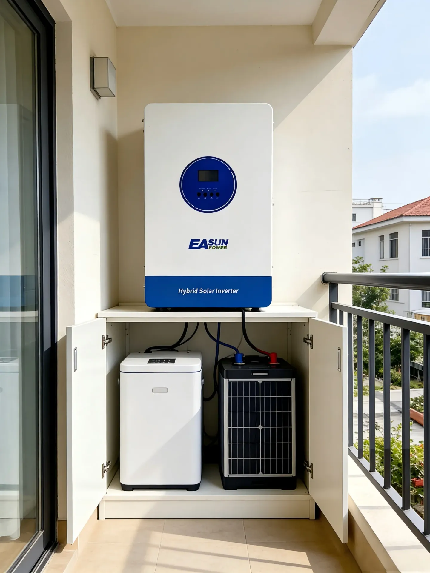 EASUN POWER 12KVA 11KW Hybrydowy Inwerter Solarny 48V 150A MPPT Ładowarka Solarna Czysta Sinusoida Inwerter Off Grid z Obsługą WIFI i Funkcją Paralelnego Połączenia