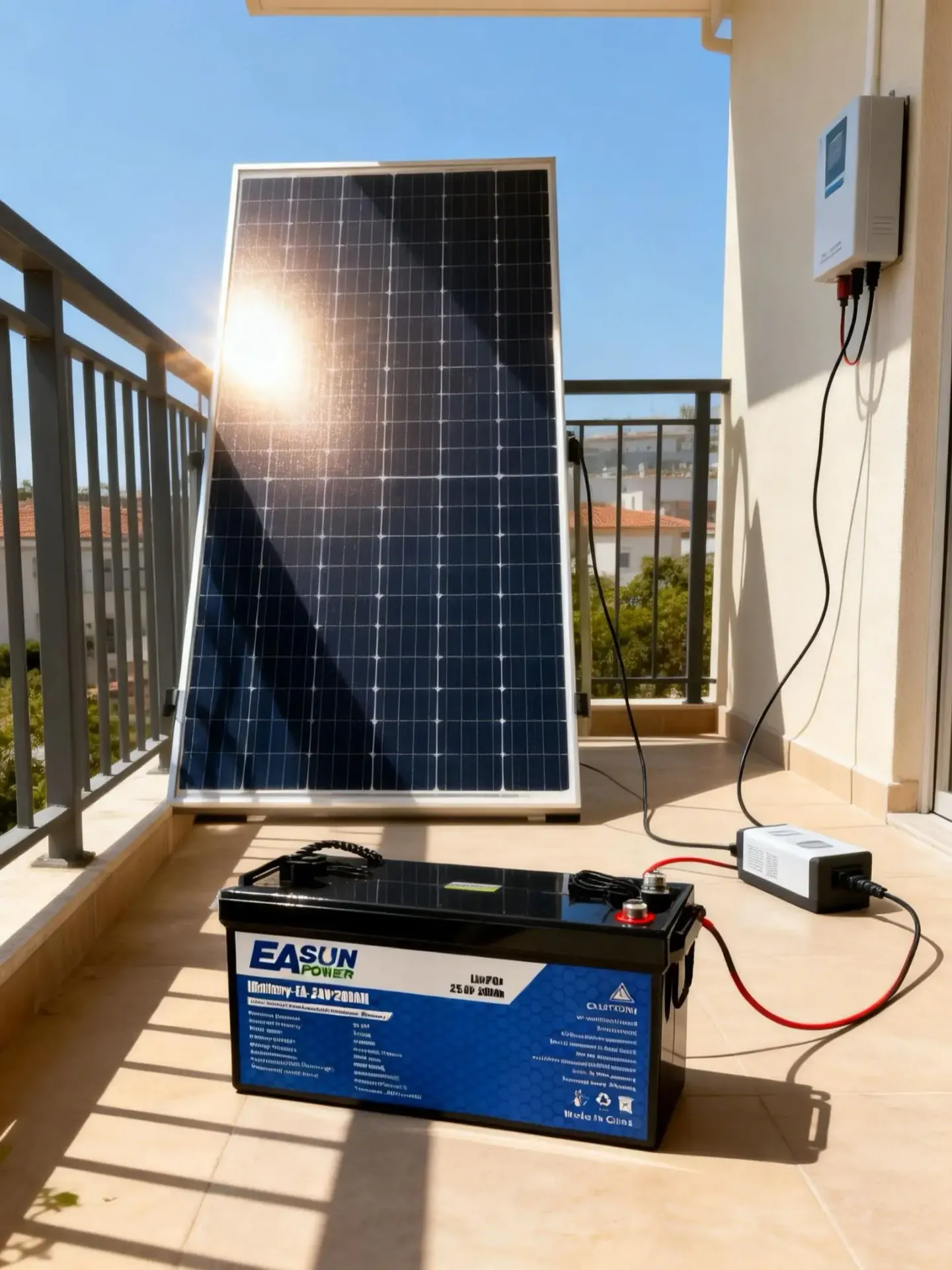 Akumulator Easun LifePO4 24V 25.6V 100Ah 2560W, klasa A, BMS, możliwość łączenia równolegle i konfiguracji +4000 cykli życia, magazyn w Polsce, do użytku domowego.
