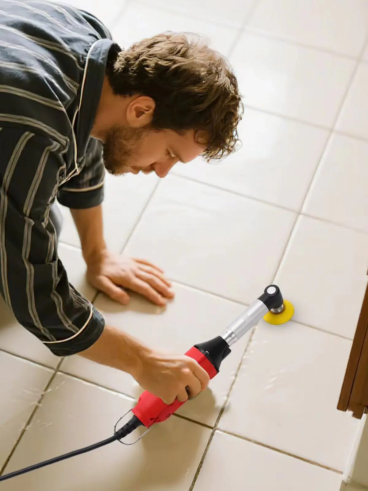 Elektryczna szlifierka prosta 350W do płytek ceramicznych, narzędzie do szycia, 6 zmiennej prędkości, maszyna do czyszczenia, szlifierka, polerka
