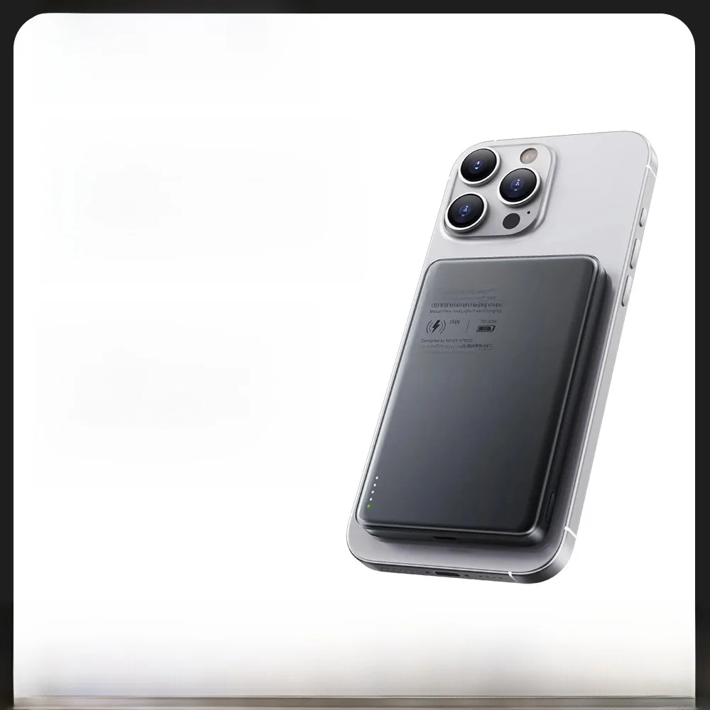 MOVESPEED S10 10000mAh magnetyczny Power Bank szybkie ładowanie przenośna bateria zewnętrzna Mini bezprzewodowy Powerbank dla iPhone 16 Samsung