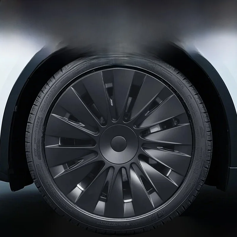 Zestaw 4 kołpaków w stylu ostrza do TESLA Model Y 2020–2024 – 19-calowe pełne osłony felg, akcesoria samochodowe