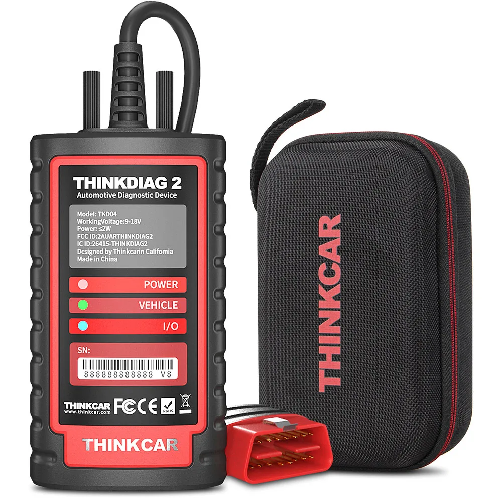 Thinkcar ThinkDiag 2 WSZYSTKIE Oprogramowania Protokół CanFD 15 Funkcji Resetowania Narzędzie Diagnostyczne OBD2 do Samochodów Dwukierunkowe Kodowanie ECU 1 Rok Darmowo