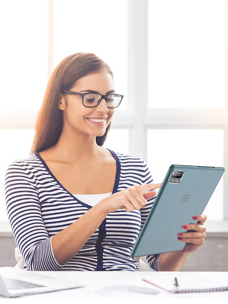 PRITOM Android 10,1 cala 3 GB RAM 64 GB ROM Czterordzeniowy procesor WiFi 6 Ekran HD IPS Tylna kamera 8,0 MP