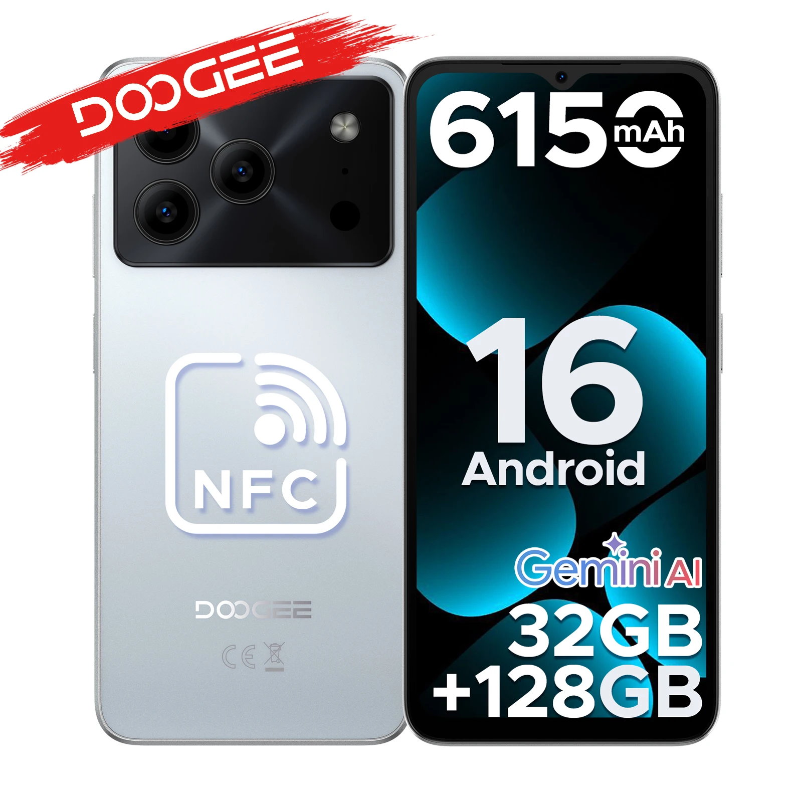 DOOGEE Note56 Pro - Smartfon z Androidem 16 i Gemini AI, ekran 6.56