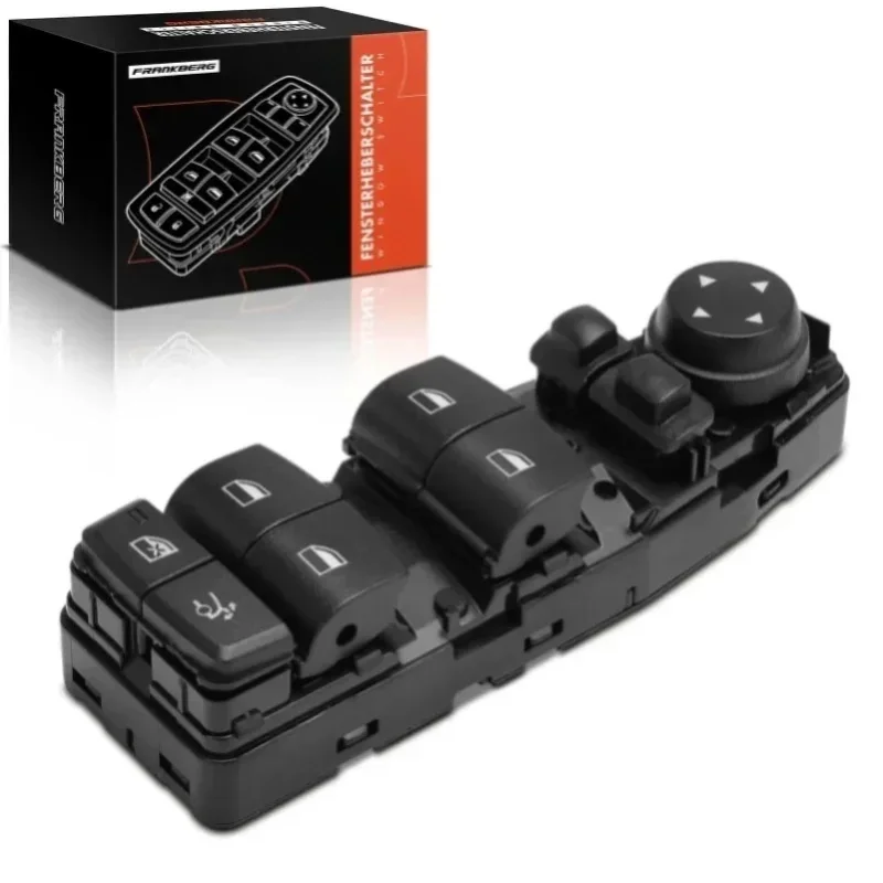 Przełącznik regulatora szyby Frankberg 1x, strona kierowcy, do BMW 3 Gran Turismo Bj 2012 61319362120 61319268736