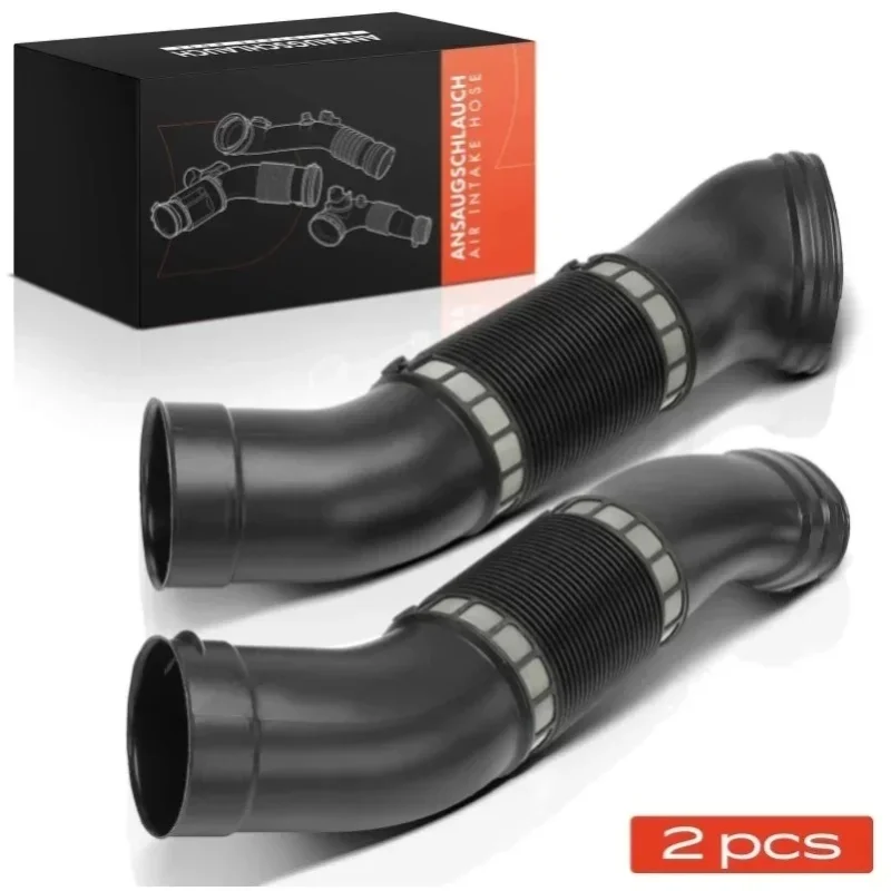 Wąż dolotowy powietrza Frankberg 2x z filtrem powietrza do Mercedes-Benz Klasy S W220 1998-2005 A1120943782 A1120943682 1120943682 1120943782