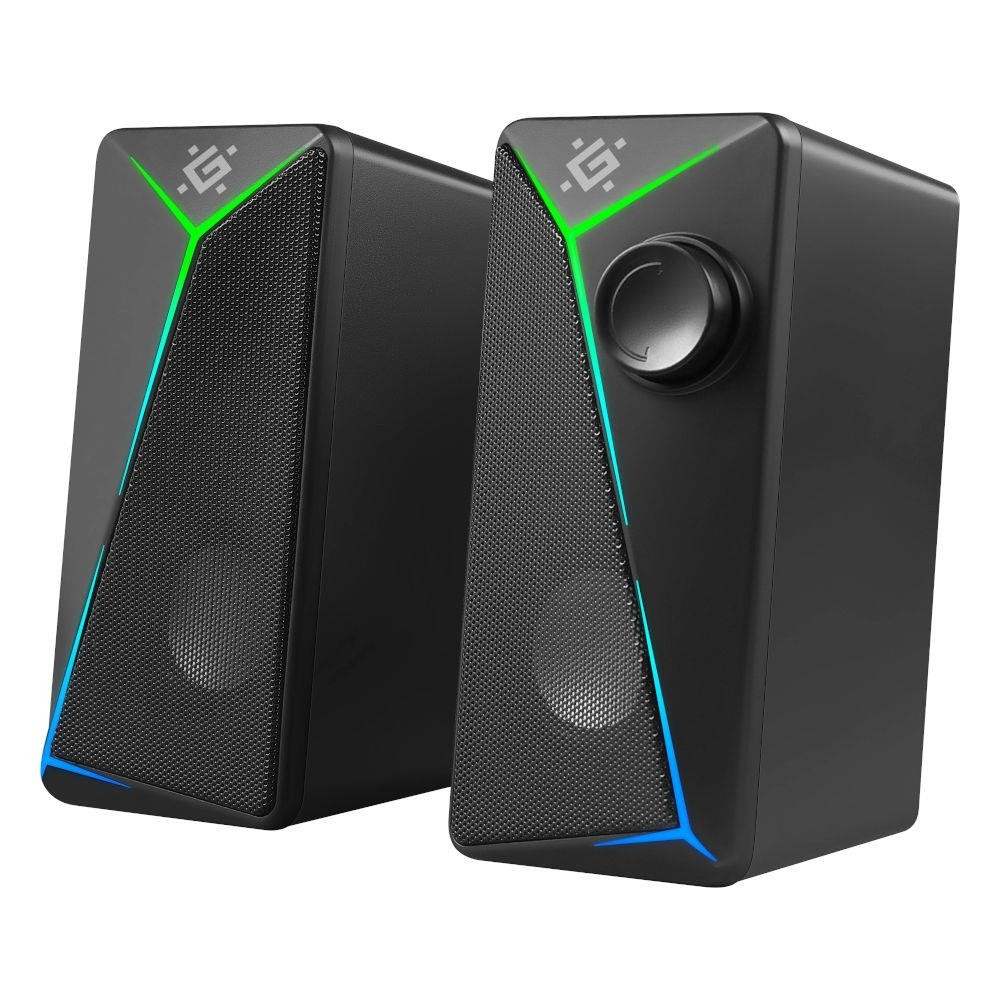 Głośniki Defender J5 2.0 6W USB podświetlenie LED RGB 65975