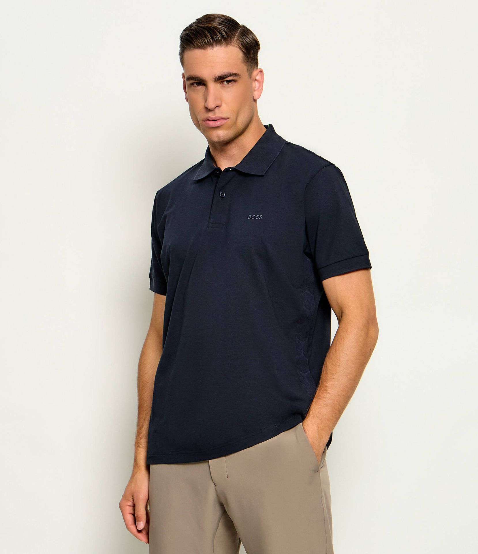 BOSS GREEN Polo PL_Union Tape Regular Fit stretch