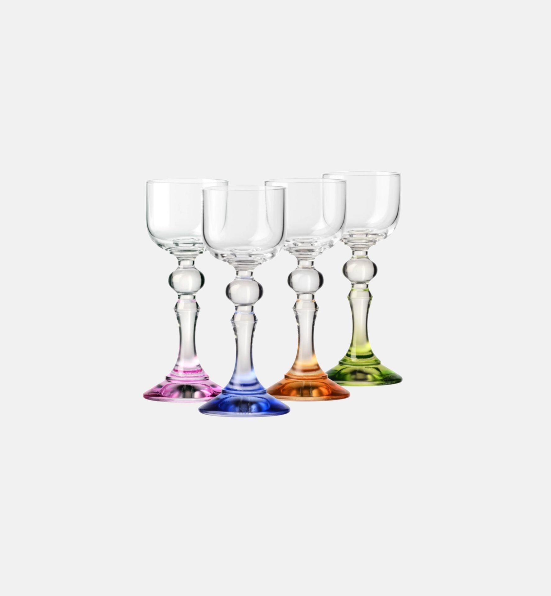 Komplet cieniowanych kieliszków do wódki 50 ml Bubble