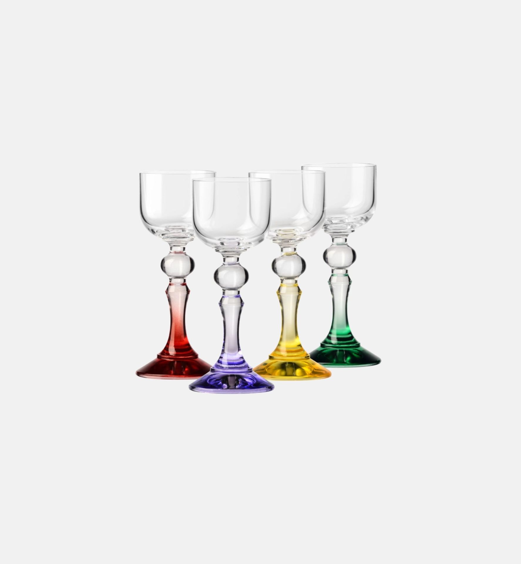 Komplet cieniowanych kieliszków do wódki 50 ml Bubble