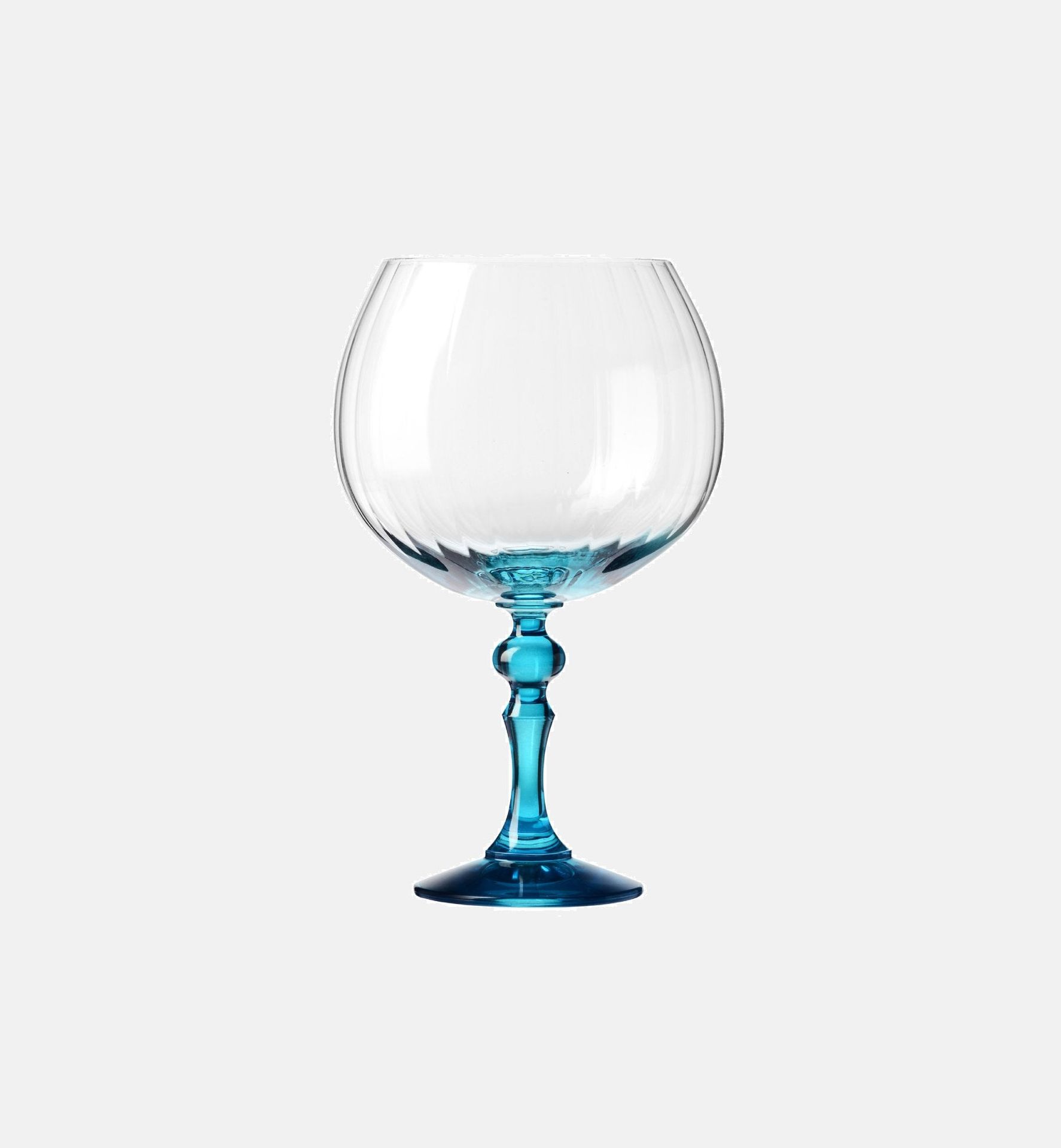 Cieniowane kieliszki do ginu z niebieską nóżką 660 ml Bubble