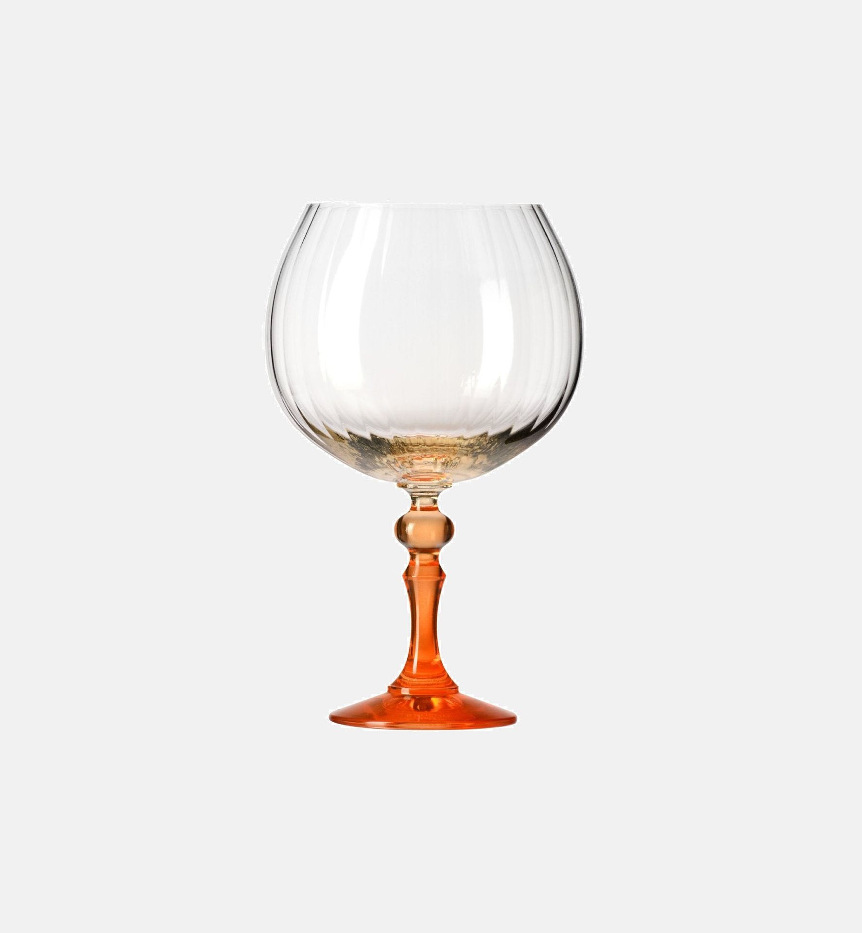 Cieniowane kieliszki do ginu z pomarańczową nóżką 660 ml Bubble
