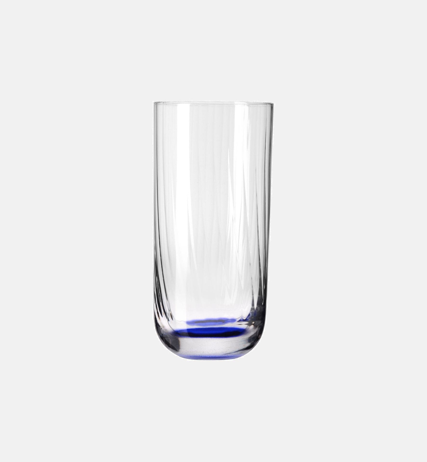 Wysokie ryflowane szklanki do wody Granatowy 360 ml Bubble