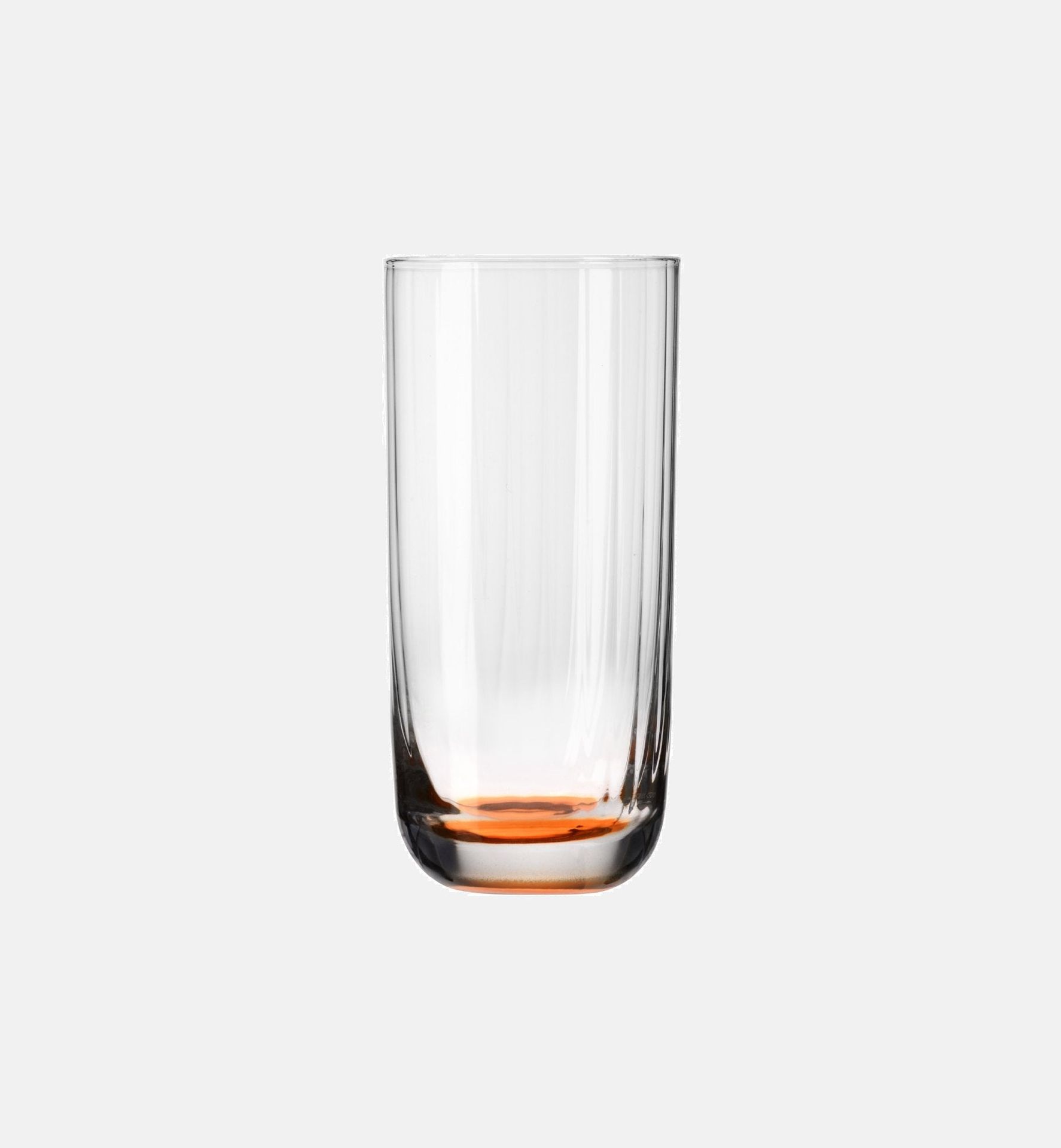 Wysokie ryflowane szklanki do wody Pomarańczowy 360 ml Bubble
