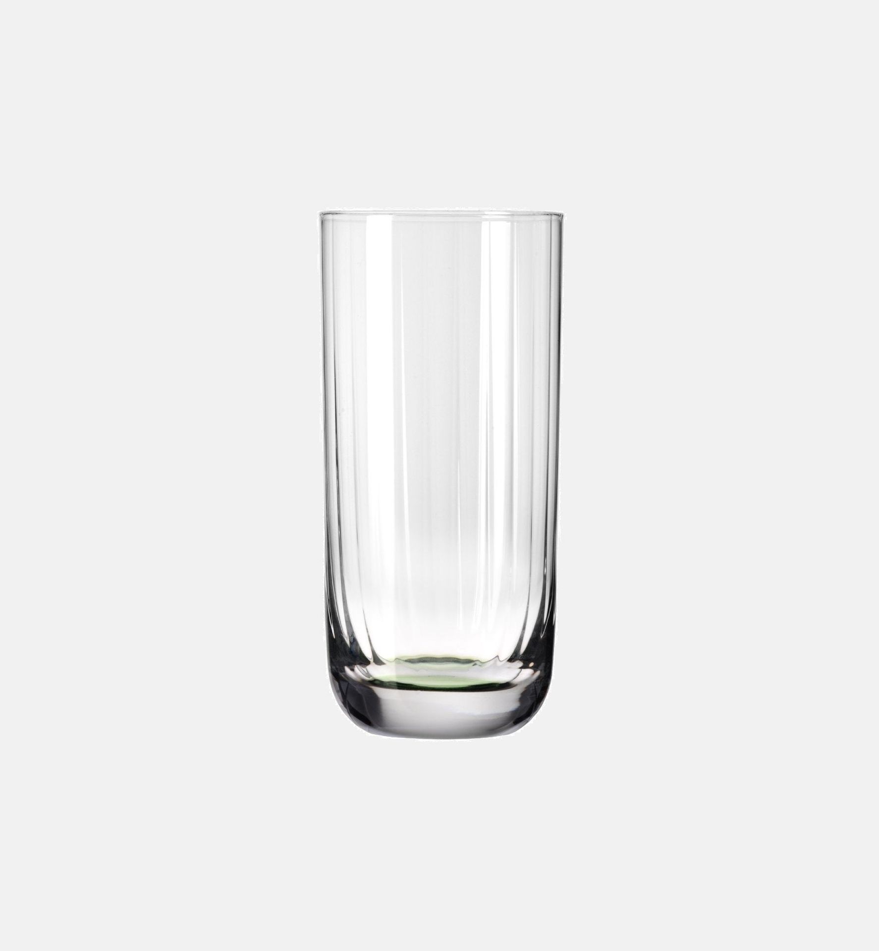 Wysokie ryflowane szklanki do wody Ciemnozielony 360 ml Bubble